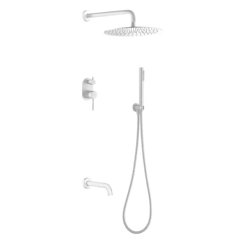 Душевая система встраиваемая   Boheme UNO 464-2-MW матовый белый матовая, Выбрать цвет: Белый матовый