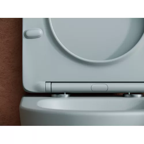 Подвесной унитаз CERAMICANOVA Balearica Rimless (цвет Антрацит Матовый), Выбрать цвет: Антрацит матовый, изображение 7