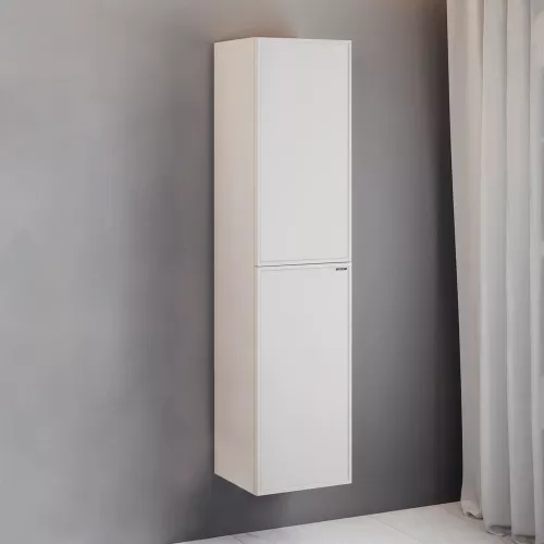 Мебель для ванной: Шкаф-колонна Comforty Мадрид 40 серый шёлк 1 в магазине Акватория