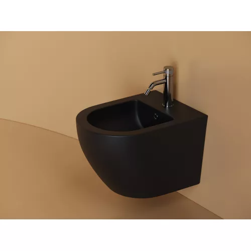 Подвесное биде CERAMICANOVA Uno, Выбрать цвет: Черный матовый