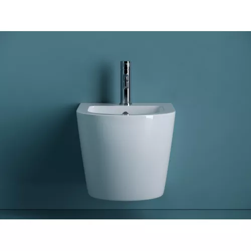 Подвесное биде CERAMICANOVA Uno, Выбрать цвет: Белый, изображение 2