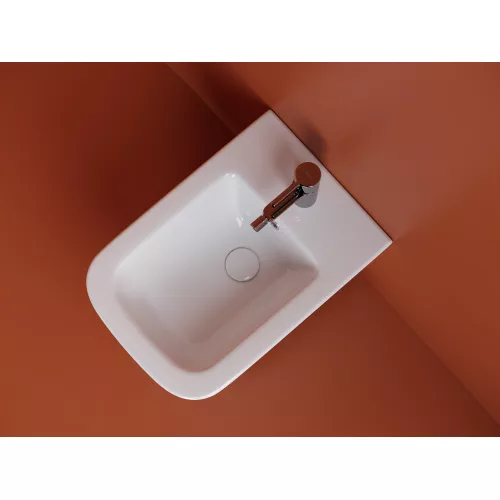 Подвесное биде CERAMICANOVA  Union, Выбрать цвет: Белый, изображение 4