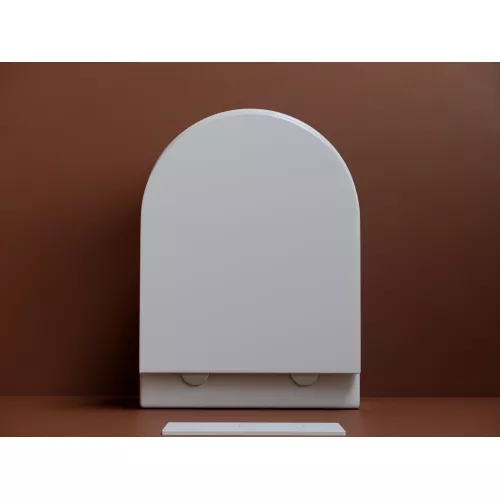 Подвесной унитаз CERAMICANOVA UP безободковый, смыв торнадо, Выбрать цвет: Белый, изображение 5