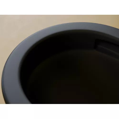 Подвесной унитаз CERAMICANOVA Metropol безободковый, смыв торнадо, Выбрать цвет: Черный матовый, изображение 6