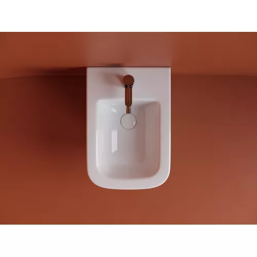 Подвесное биде CERAMICANOVA  Union, Выбрать цвет: Белый, изображение 5