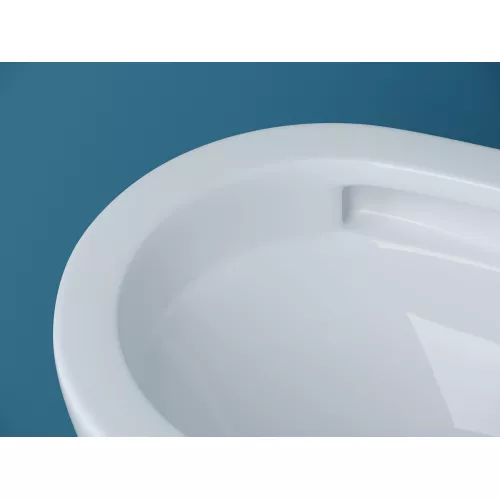 Подвесной унитаз CERAMICANOVA Vogue безободковый, смыв торнадо, Выбрать цвет: Белый, изображение 7