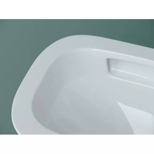 Подвесной унитаз CERAMICANOVA Union безободковый, смыв торнадо, Выбрать цвет: Белый, изображение 5