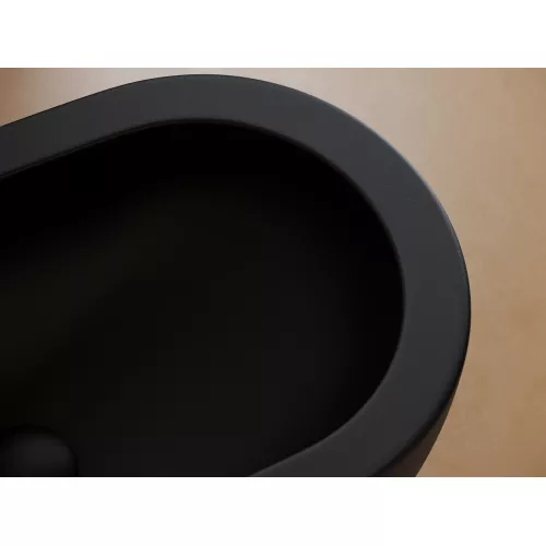 Подвесное биде CERAMICANOVA Uno, Выбрать цвет: Черный матовый, изображение 6