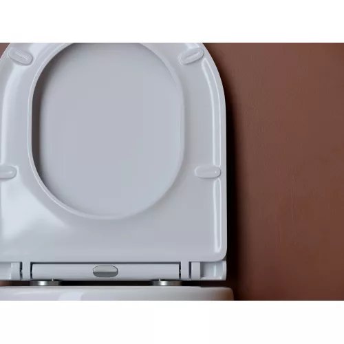 Подвесной унитаз CERAMICANOVA UP безободковый, смыв торнадо, Выбрать цвет: Белый, изображение 8