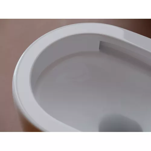 Подвесной унитаз CERAMICANOVA UP безободковый, смыв торнадо, Выбрать цвет: Белый, изображение 9