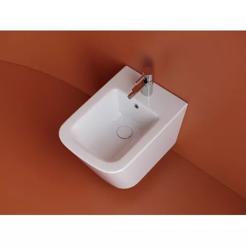 Подвесное биде CERAMICANOVA  Union, Выбрать цвет: Белый, изображение 3