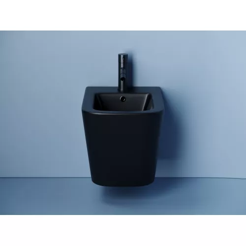 Подвесное биде CERAMICANOVA Union, Выбрать цвет: Черный матовый, изображение 2