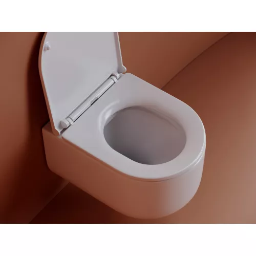 Подвесной унитаз CERAMICANOVA Ulma Rimless, Выбрать цвет: Белый, изображение 9