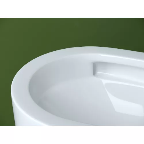 Подвесной унитаз CERAMICANOVA Ulma безободковый, смыв торнадо, Выбрать цвет: Белый, изображение 9