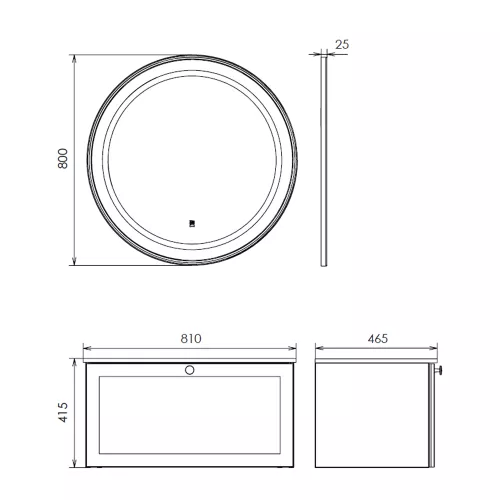 Тумба-умывальник Comforty Ереван-80 серый шёлк с раковиной Comforty, изображение 7