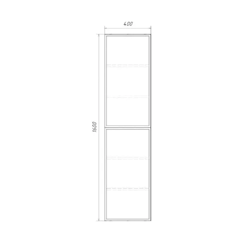 Шкаф-колонна Comforty Мадрид 40 серый шёлк, изображение 5