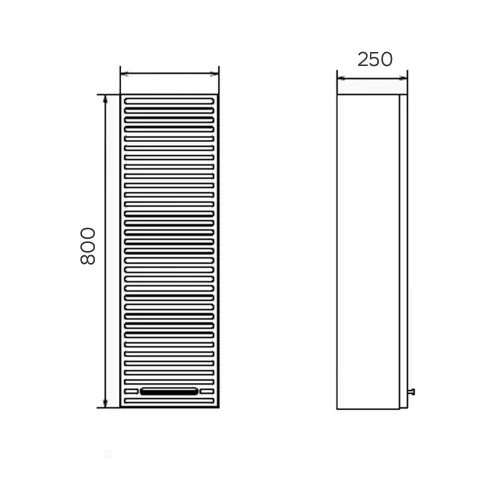 Шкаф подвесной Comforty Касабланка 25 серый шёлк, ручка серый металлик, изображение 3