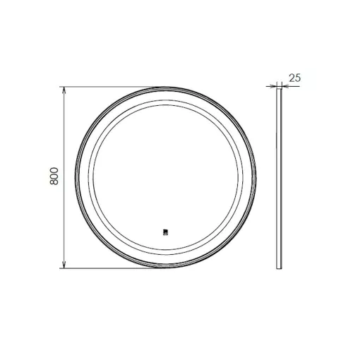 Зеркало для ванной Comforty Ереван-80 LED-подсветка, бесконтактный сенсор, серый шёлк, Антизапотевание (подогрев зеркала): Нет, Выбрать цвет: Серый шелк, изображение 4