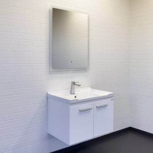 Тумба-умывальник Comforty Рига 70 белый глянец с раковиной Comforty 9335-70, изображение 5