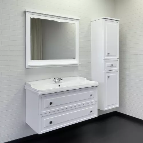 Тумба-умывальник Comforty Феррара-100 белая с раковиной Comforty 3310  НОВИНКА!!!!, изображение 5