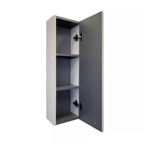 Шкаф подвесной Comforty Касабланка 25 серый шёлк, ручка серый металлик, изображение 5