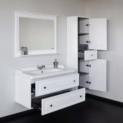 Тумба-умывальник Comforty Феррара-100 белая с раковиной Comforty 3310  НОВИНКА!!!!, изображение 6