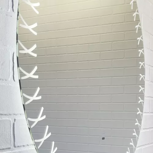 Зеркало для ванной Comforty Эониум-80 LED-подсветка, бесконтактный сенсор, изображение 3