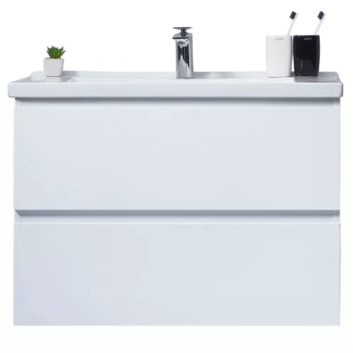 Тумба с раковиной Orans BC-4023W белый, Выбрать размер: 80