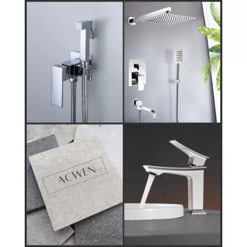 Смеситель для раковины ACWEN  PE-11100CP  хром, Выбрать цвет: Хром, изображение 6