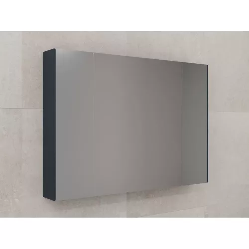 Зеркальный шкаф Style line "ЛИМА 80/100" эмаль, графит, Выбрать цвет: Графит, Выбрать размер: 100, изображение 2