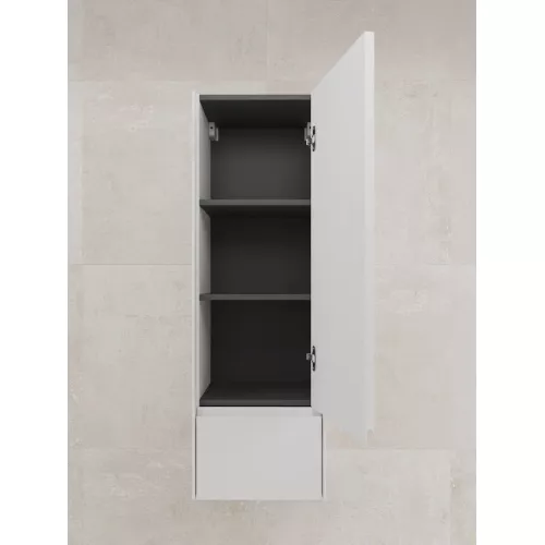 Пенал подвесной  Style line "ЛИМА" 36,  1 ящик, PLUS, эмаль, белый матовый, Выбрать цвет: Белый матовый, Выбрать размер: 36, изображение 3