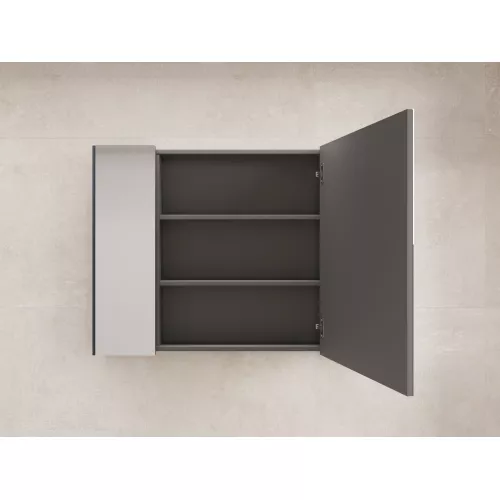 Зеркальный шкаф Style line "ЛИМА 80/100" эмаль, графит, Выбрать цвет: Графит, Выбрать размер: 100, изображение 4