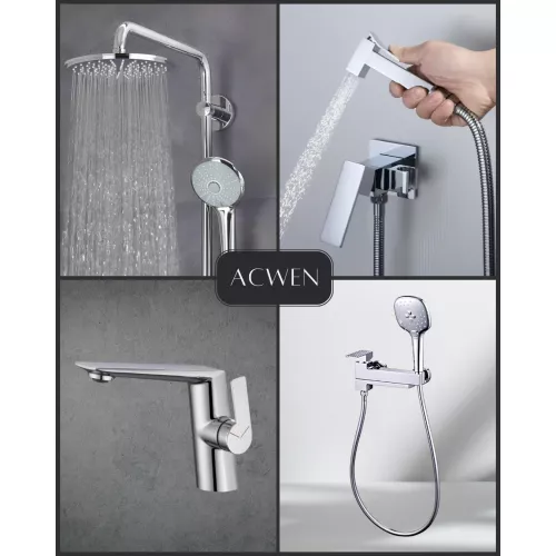 Смеситель для раковины ACWEN BN61A хром, Выбрать цвет: Хром, изображение 9