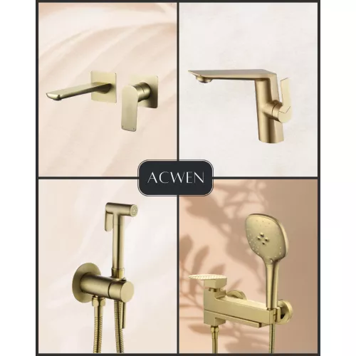 Душ гигиенический ACWEN 82003BG матовое золото, Выбрать цвет: Золото матовое, изображение 9