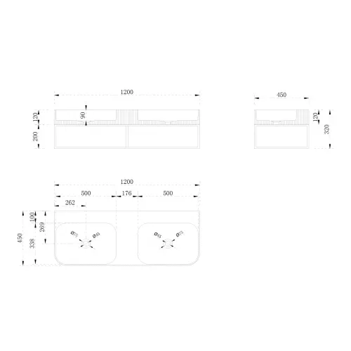 Консоль с раковиной ABBER Stein AS2646 подвесная, белая матовая, изображение 4