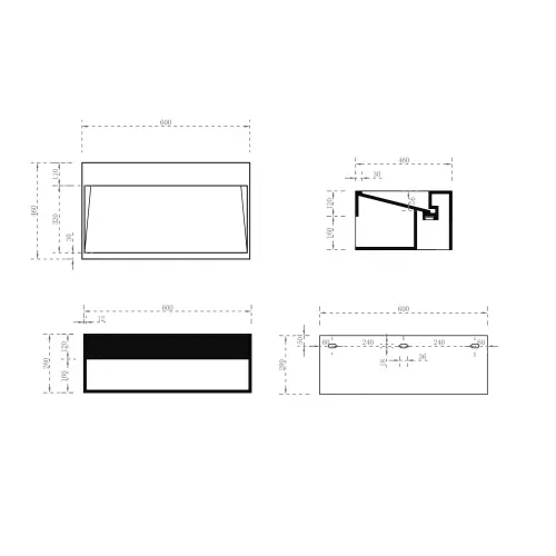 Тумба с раковиной ABBER Stein AS2645 подвесная, белая матовая, Выбрать размер: 60, изображение 5