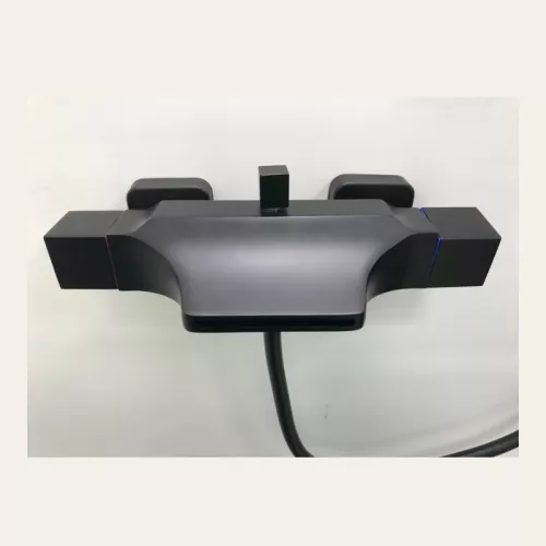 Смеситель для ванны и душа ACWEN 80105BS черный матовый, Выбрать цвет: Черный, изображение 4