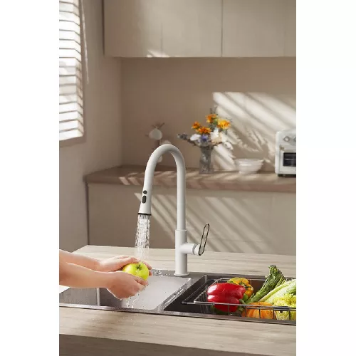 Смеситель для кухни ACWEN JL-12A111MW белый/золото, изображение 7