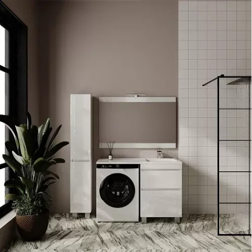 Раковина над стиральной машиной  ESTETUS ЛЕОН 1200*549 правая/левая, Ориентация: правая, изображение 4