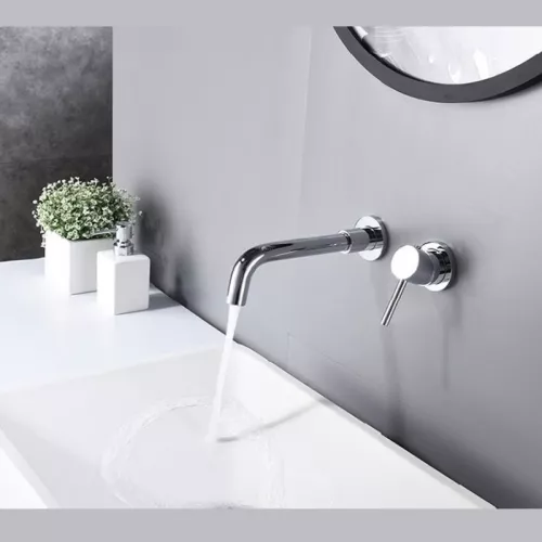 Смеситель для раковины скрытого монтажа ACWEN 6605A хром, Выбрать цвет: Хром, изображение 9