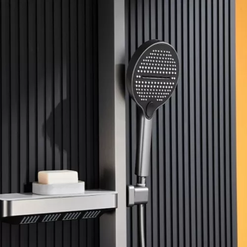 Душевая стойка ACWEN BN 28D графит, Выбрать цвет: Графит, изображение 10