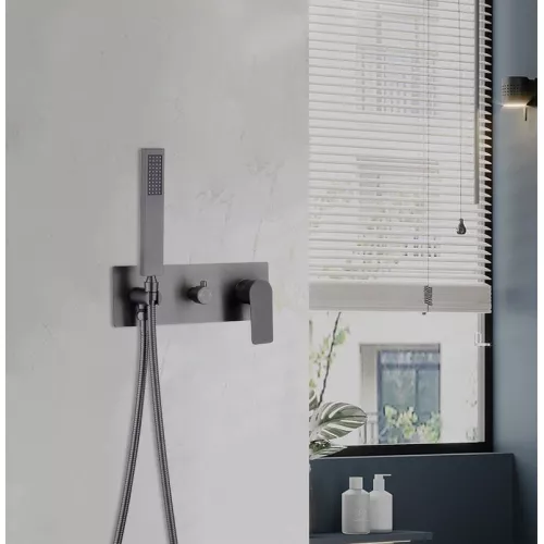 Душевая система ACWEN 2210D встраиваемая , оружейная сталь, Выбрать цвет: Оружейная сталь, изображение 7