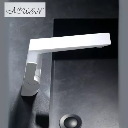 Смеситель для раковины ACWEN BN61E белый, Выбрать цвет: Белый, изображение 5