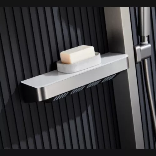 Душевая стойка ACWEN BN 28D графит, Выбрать цвет: Графит, изображение 7