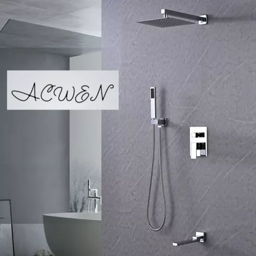 Душевая система ACWEN-80118  встраиваемая с изливом , хром, Выбрать цвет: Хром, изображение 8