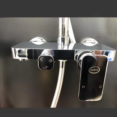 Душевая стойка ACWEN 1916A хром, изображение 4