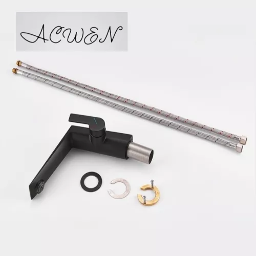 Смеситель для раковины ACWEN BN61B черный матовый, Выбрать цвет: Черный матовый, изображение 6