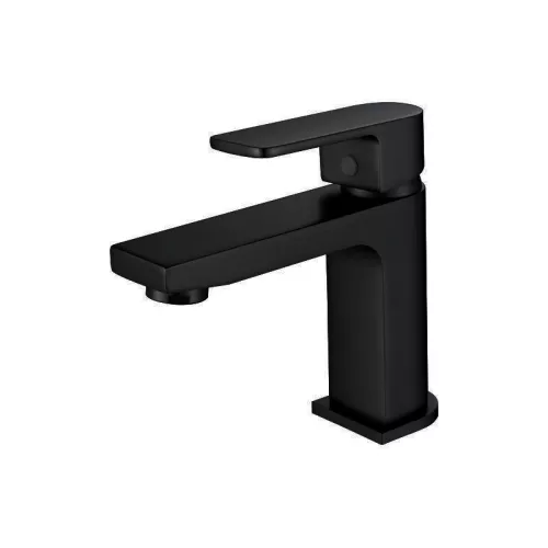 Смеситель для раковины ACWEN FT810021MB черный матовый на 1 воду, Выбрать цвет: Черный матовый