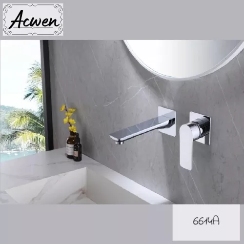 Смеситель для раковины скрытого монтажа ACWEN 6614A , хром, Выбрать цвет: Хром, изображение 12