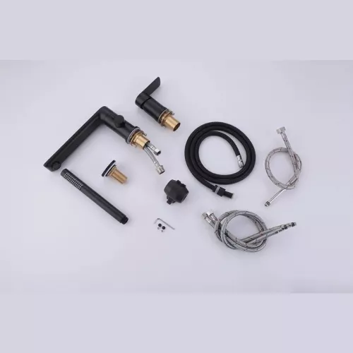 Смеситель на борт ванны ACWEN BN328039B черный, изображение 8